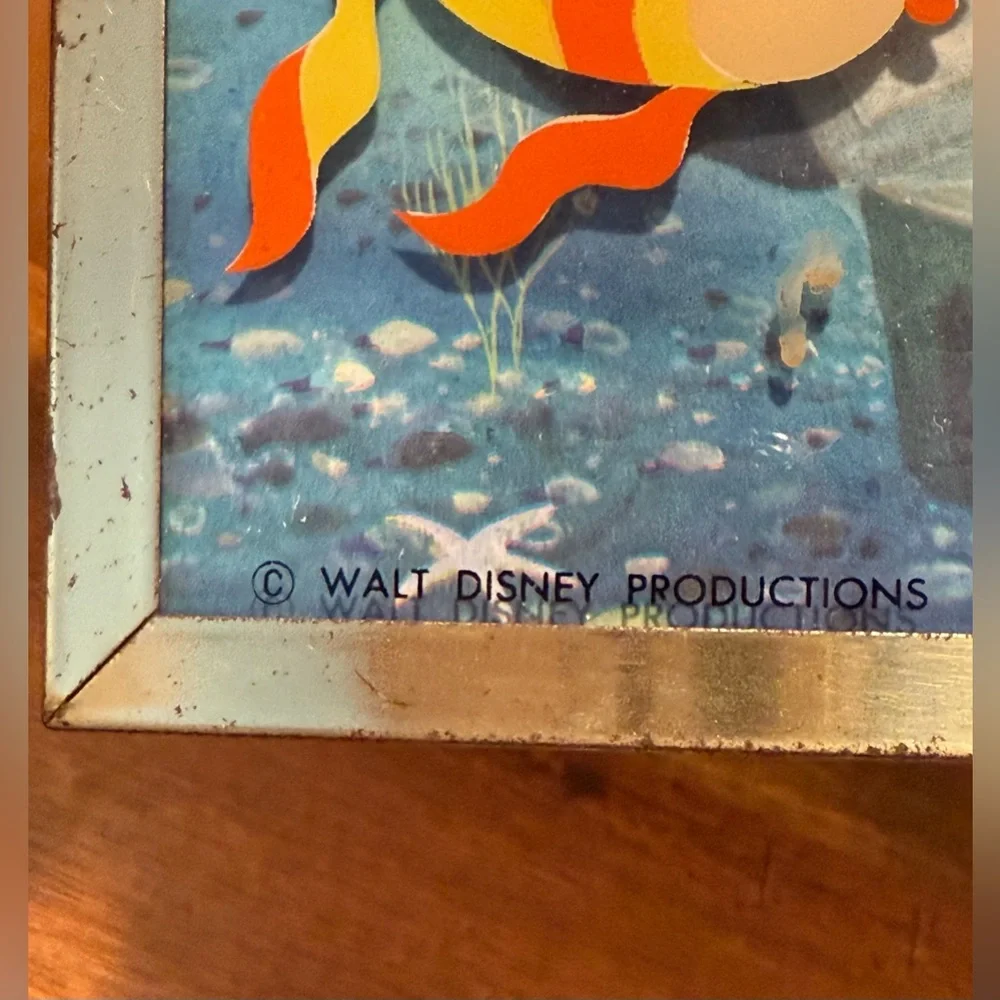 VINTAGE Walt Disney Productions Brytone Mickey Mouse Painting on Glass Bank RARE